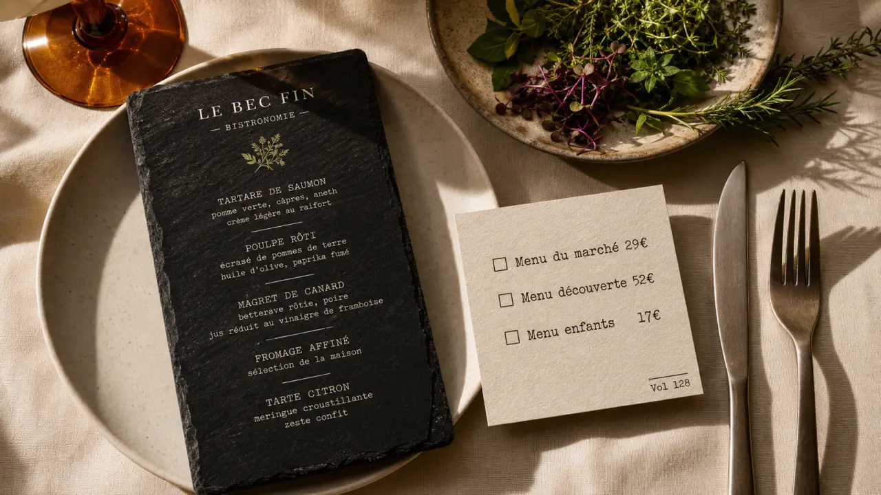 Restaurant Vol 128 Metz menu bistronomique : 3 menus, prix moyen 50€