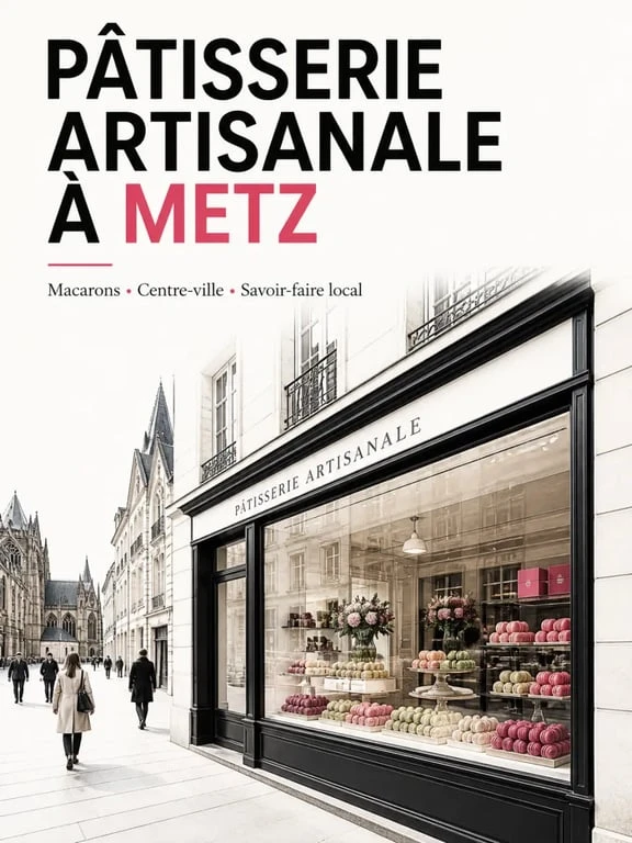 Macaron metz dans une pâtisserie artisanale du centre-ville de Metz