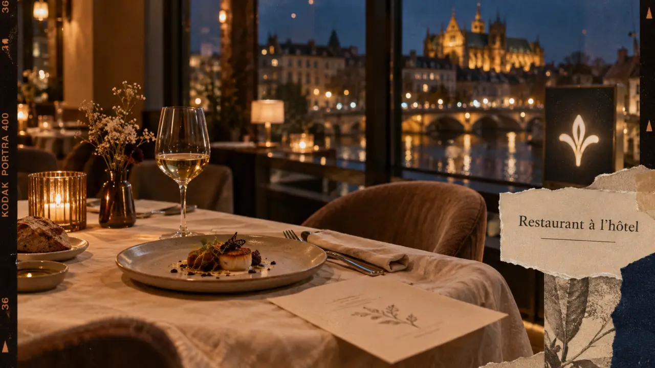 Hotel restaurant Metz : table de dîner à l’hôtel