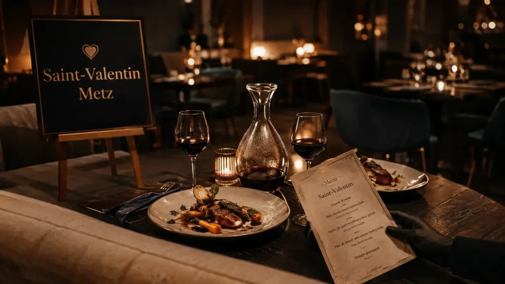 Restaurant Metz Saint-Valentin, salle romantique à Metz