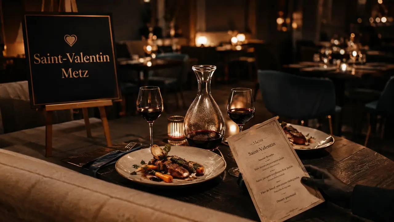 Restaurant Metz Saint-Valentin, salle romantique à Metz