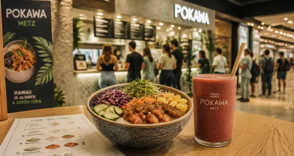 Restaurant muse metz : poké bowl et smoothie frais rapide