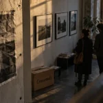 Arsenal Metz expo photo : mur d’affiche “Crossroads” au musée