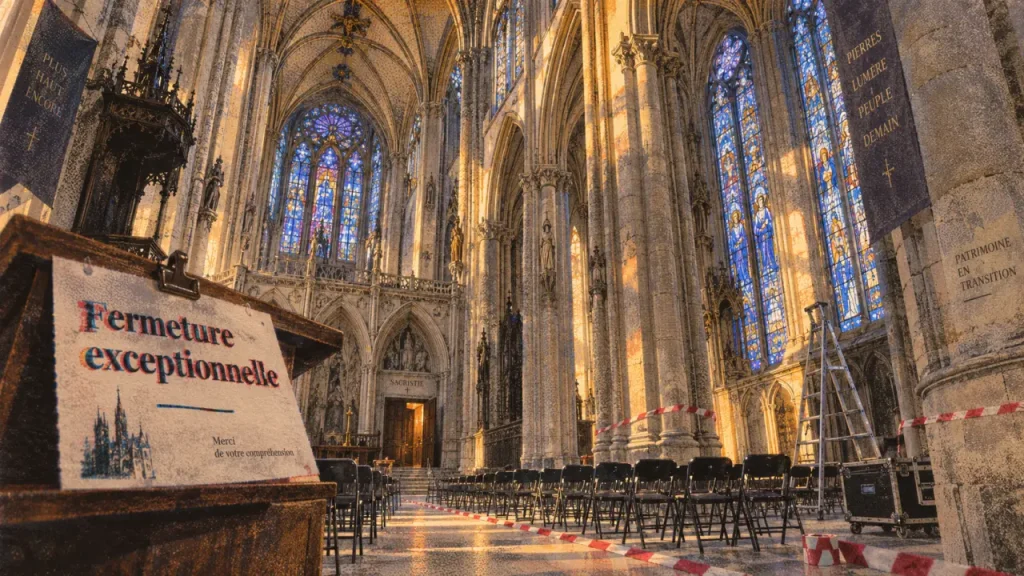 Fermeture exceptionnelle de la cathédrale de Metz pour la venue du Pape