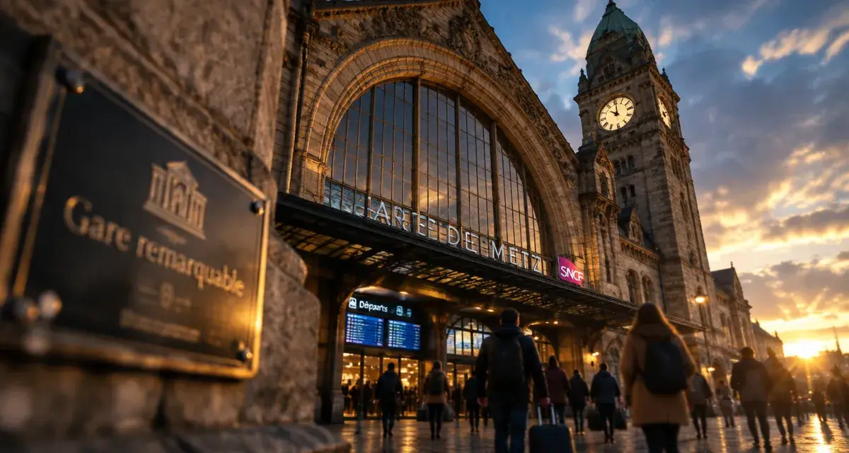 La gare de Metz reçoit le label « gare remarquable » de la SNCF