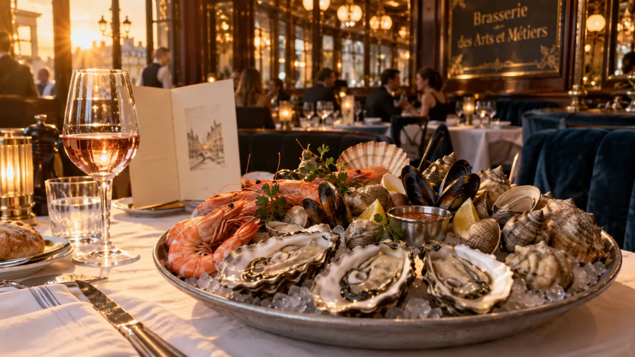 Restaurant flo Metz : fruits de mer et rosé dans une brasserie près de la gare