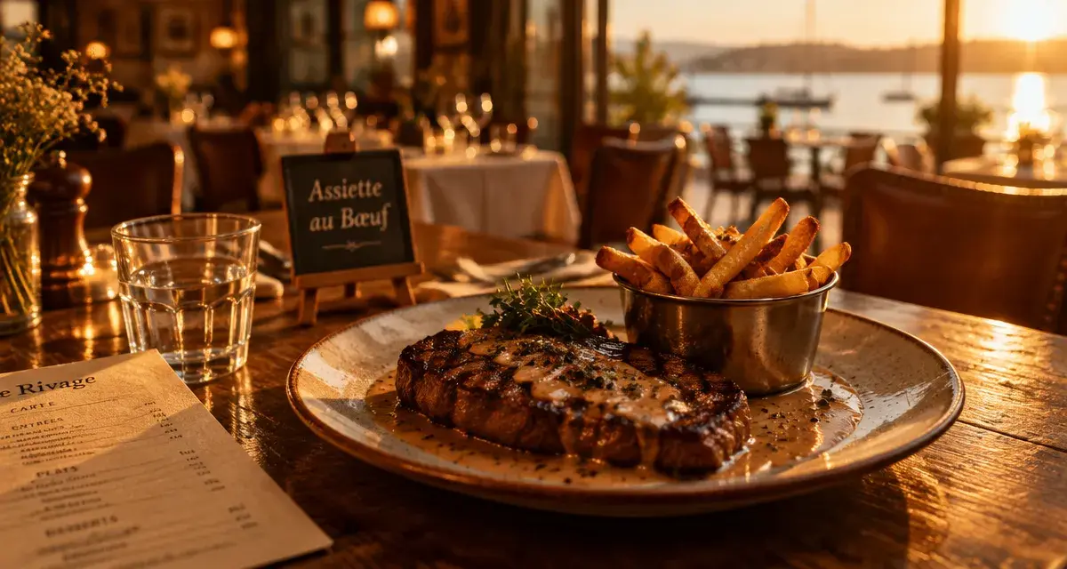 Restaurant l'assiette au bœuf Metz : assiette de bœuf grillé et frites maison