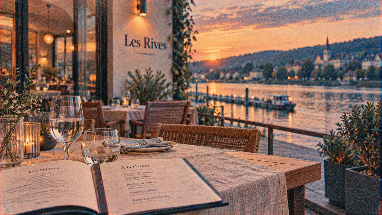 Restaurant portofino metz : Les Rives, vue terrasse sur la Moselle