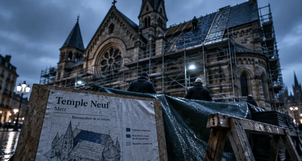 Temple Neuf de Metz : un chantier de réfection lancé cet hiver